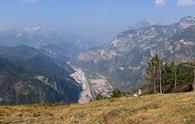 Jama (monte) - panorama parziale verso la Valcanale