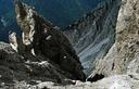 02-Il canalone che dalla forca dell'Alpino scende verso la val Pesarina