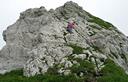 27-Il secondo salto roccioso lungo la discesa dalla cresta occidentale della Cima Manera