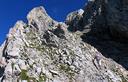 11-Nel canale roccioso del sentiero attrezzato per la Creta di Collina