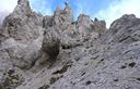 02-Pinnacoli rocciosi presso la forcella della Creta Forata