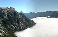 Lavinal dell'Orso (forcella) - panorama parziale dal sentiero CAI n. 626 verso Est