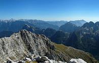 Modeon del Buinz - panorama parziale dal sentiero alpinistico Ceria Merlone