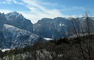 Pantiana (stavolo) - panorama parziale dalla pista che conduce allo stavolo