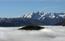 Mare di nuvole. ripresa dalla cima del Monte Celant, emerge  ...