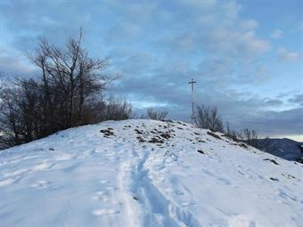 La vetta del Petričev Hrib (937 metri), fornita di un palo trigonometrico e di un ripiano per trasmissioni radioamatoriali, non presenta però nessun libro di vetta.