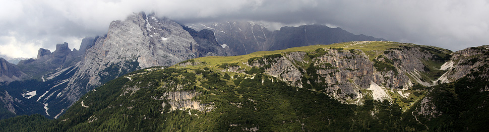 Il monte Piana dalla Croda de l'Arghena