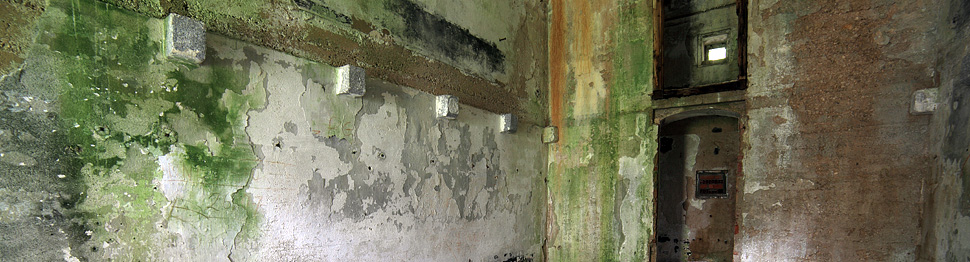 Particolare delle stanze interne del Forte di Landro