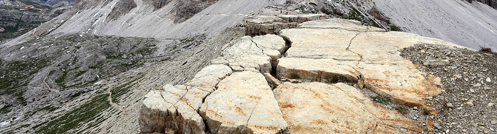 Banconate dolomitiche presso forcella Lavaredo