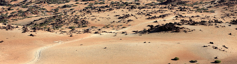 Paesaggio marziano lungo la salita al Teide