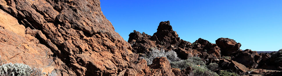 Paesaggio vulcanico sulla caldera del Teide