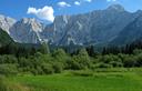 29-Il Mangart dai prati del lago superiore di Fusine