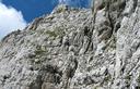 27-La paretina rocciosa sulla quale sale la scala Pipan