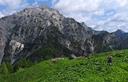 16-I ruderi di casera Dosaip ed il monte Caserine Basse sullo sfondo