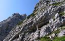 17-La cengia aggettante nel tratto intermedio della salita al monte Sernio