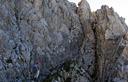 12-La cengia gradinata che immette sul pendio SE della Creta di Collina
