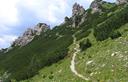 24-Il sentiero che scende da forcella Val di Brica