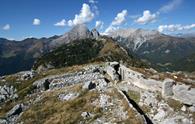Anello del monte Freikofel (Cuelat) dalla strada del passo di Monte Croce Carnico