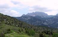 Pizzul (forca) - panorama parziale dalla cresta che collega forca Pizzul alla cima occidentale del monte Salinchiet