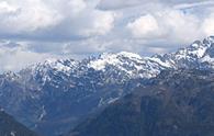 Forcella (monte) - panorama ravvicinato sui monti di Moggio e della val Resia