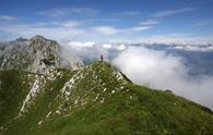 Forcella di Grava Piana e Monte Pianina dalla Val Pentina