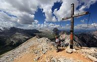 Col Bechei dal rifugio Pederù