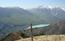 Vista sul lago di Barcis dalla cima del Taront