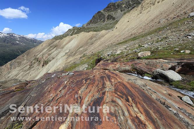 14-Le colorazioni rossastre delle rocce montonate