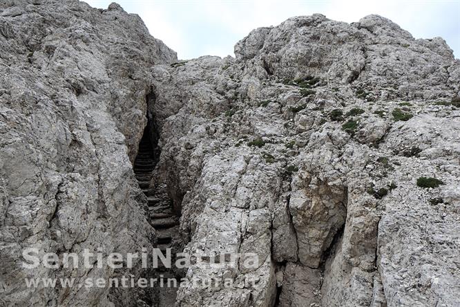 13-Camminamenti poco sotto la vetta del Sas de Stria