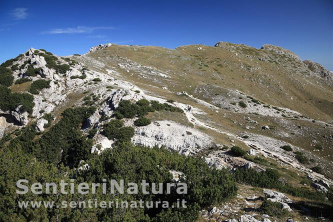 12-Il passo Cavuto e il monte Boccanera dalle pendici del Capraro