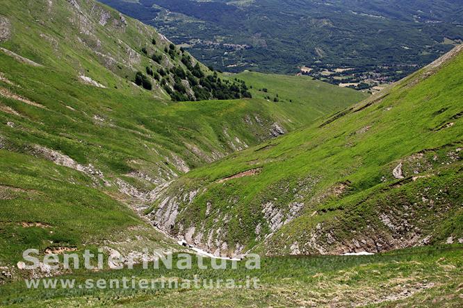 13-Un profondo fosso incide il pendio meridionale del Pizzo di Sevo