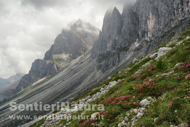 04-Il ripido versante settentrionale delle Odle