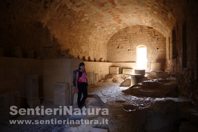 03-Interno di edificio nell'Acropoli di Lindos