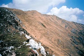 06-Monte Quarnan - versante sud e vetta