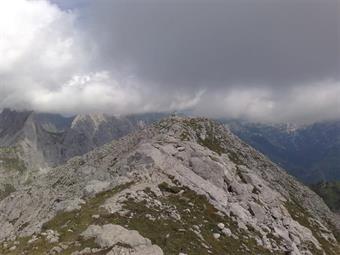 Laghi d'Olbe e M. Lastroni (2449 metri) da Cima Sappada.