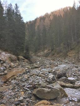 Seguendo a ritroso il tormentato sentiero della Valdescosa rientriamo quindi al parcheggio.