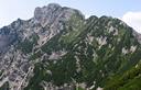 24-Il monte Ferrara dall'intaglio che scende nella Val Ciol de Mont