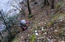 16-Ripida risalita con cavo lungo il sentiero della Val Cosa