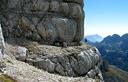 16-Sulle spettacolari cenge della Cima de la Puartate