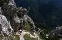 18-Lungo l'alta via CAI di Moggio sul crinale settentrionale del monte Pisimoni