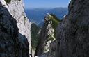 19-Il marcato canalone che si attraversa nel tratto intermedio della salita al monte Sernio