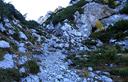 15-Canalino ghiaioso lungo la salita al Picco di Mezzodì