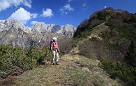 Anello di forcella Antracisa e monte Taront da Andreis